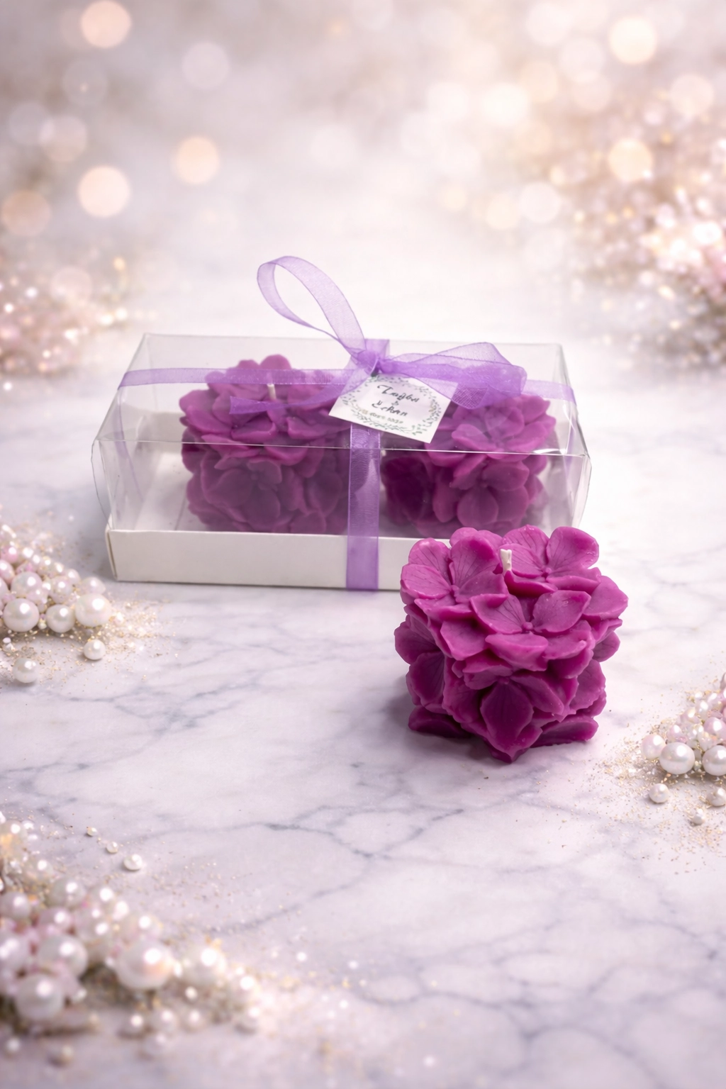 Ortanca Mum Model 2 İkili Set 