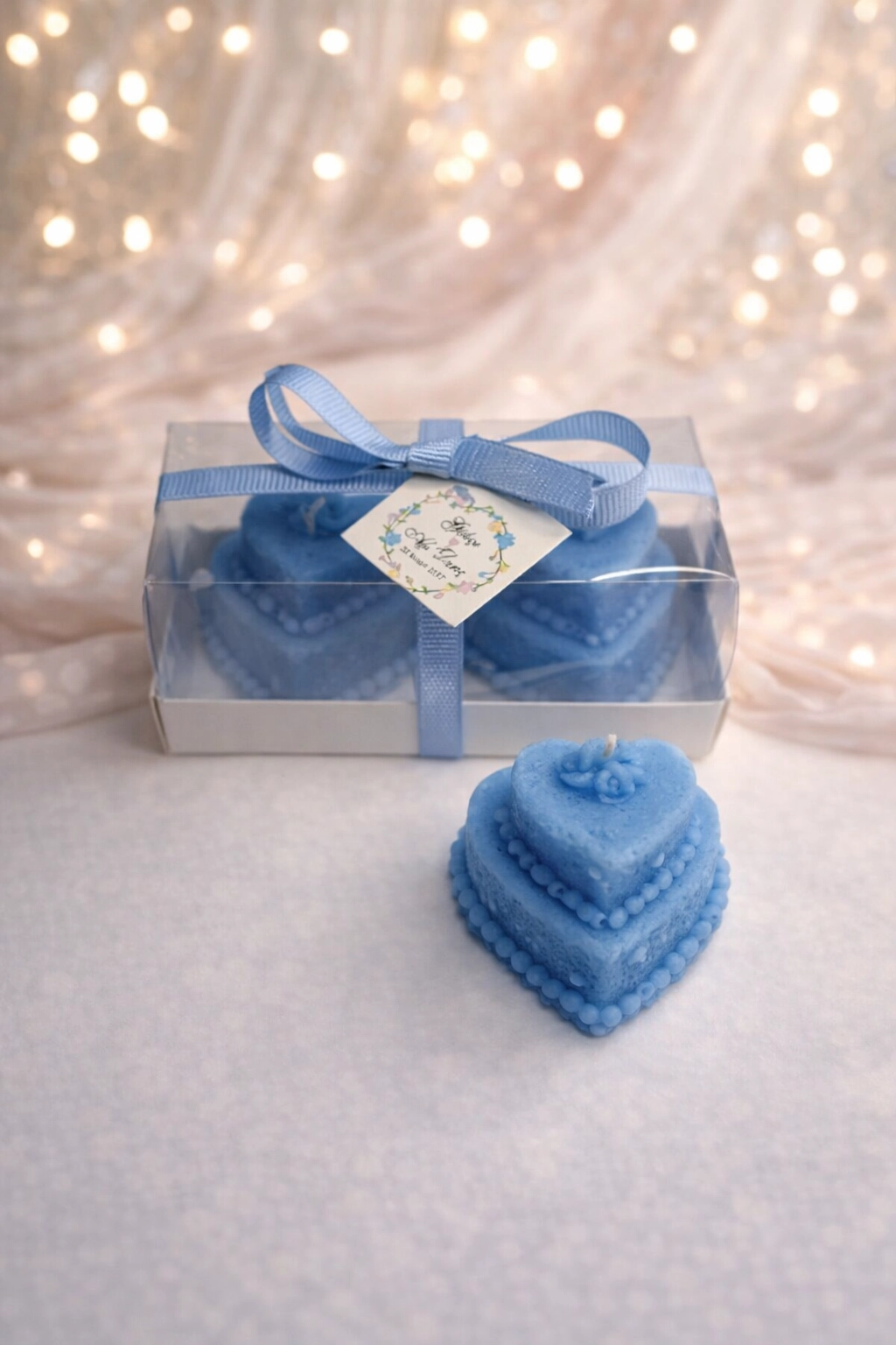 Düğün Mum Pastası İkili Set 