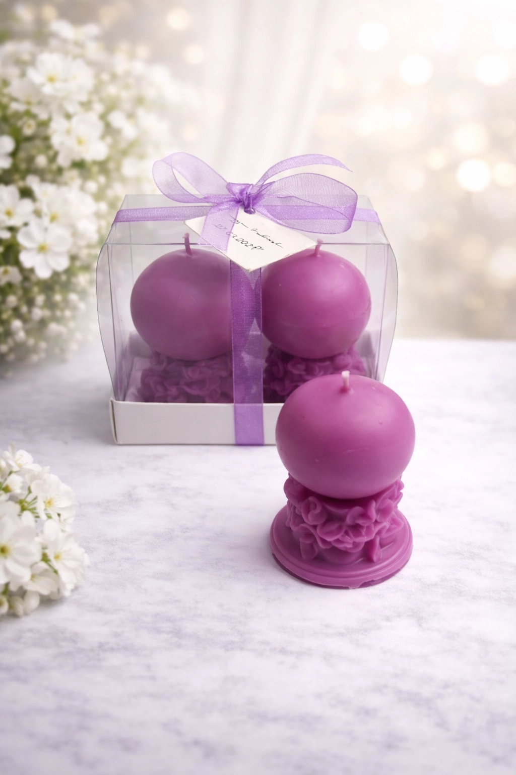 İnci Mum Top Gala İkili Set 