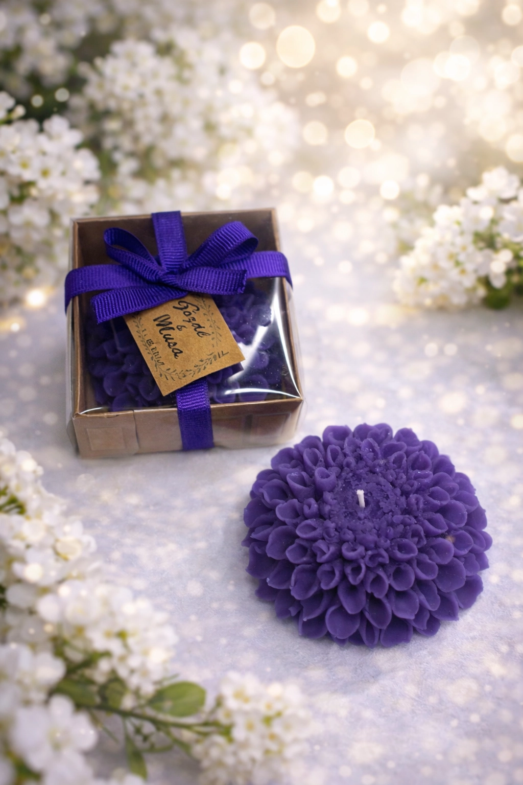 Yıldız Çiçeği Mum 