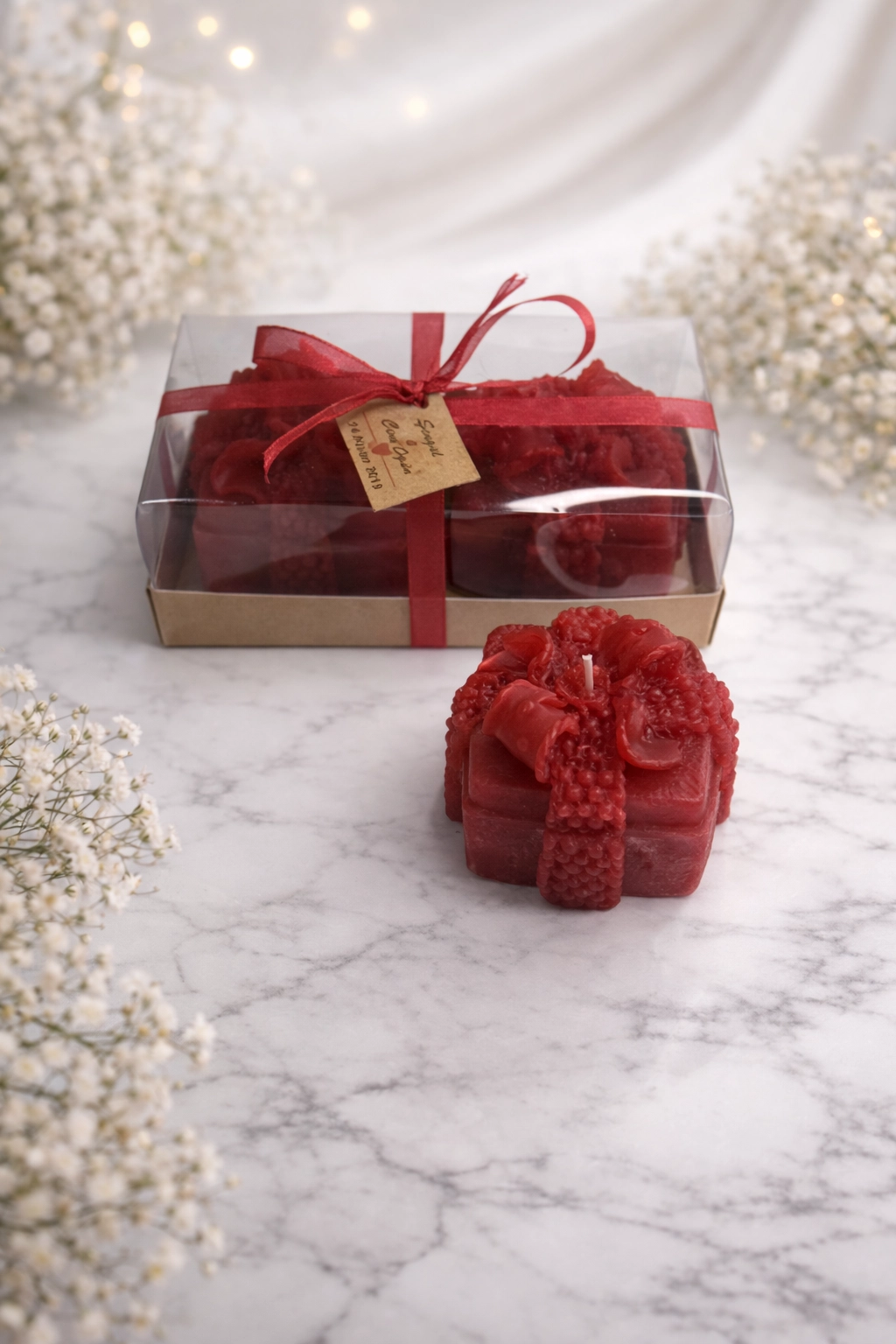Hediye Mum Kutusu Model 1 İkili Set 