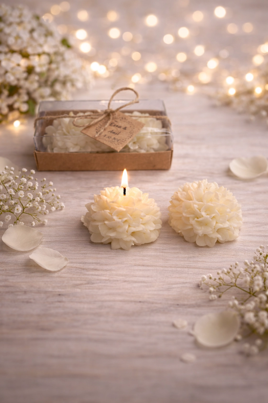 Ortanca Mum Model 1 İkili Set 