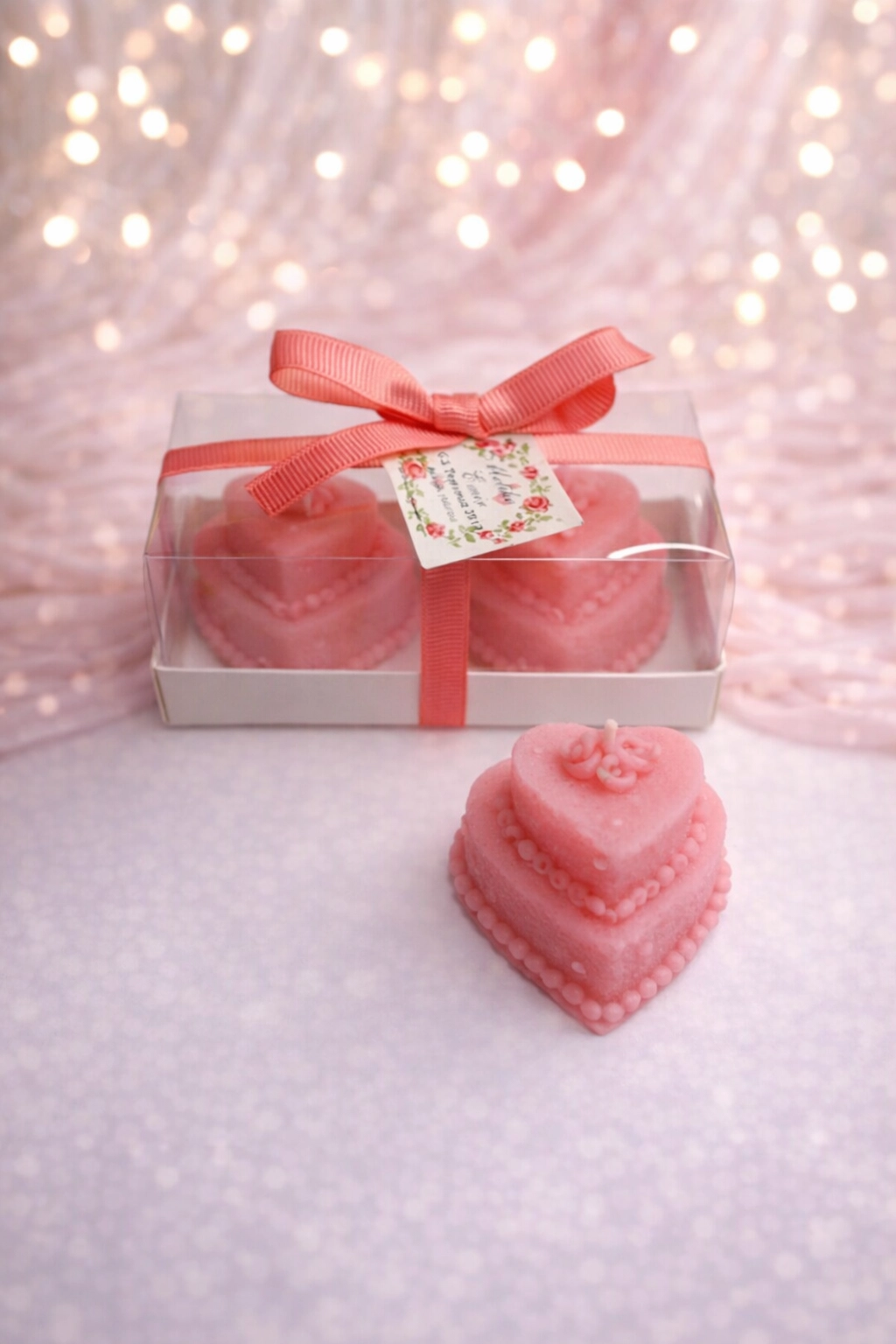 Düğün Mum Pastası İkili Set 