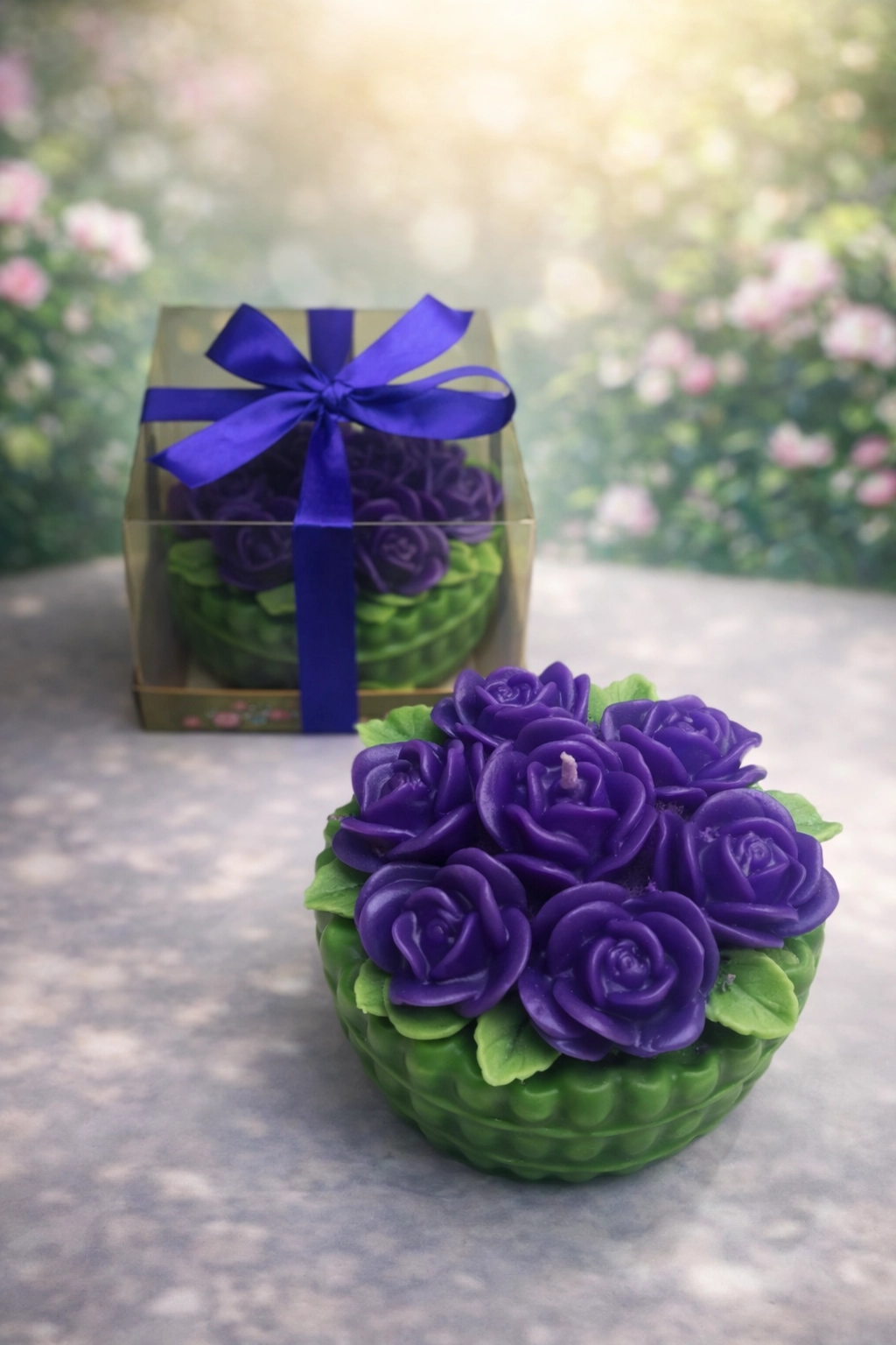 Gül Aranjman Dekoratif Mum 