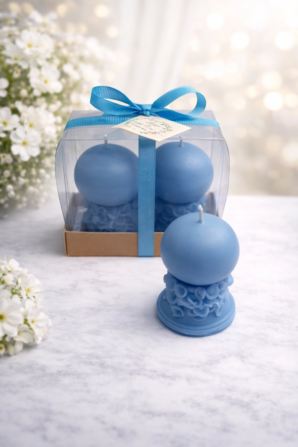 İnci Mum Top Gala İkili Set 