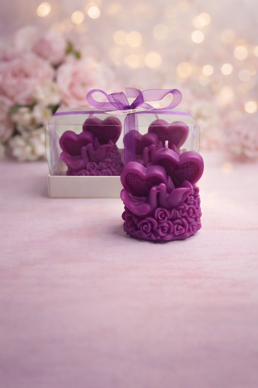 Sevgi Mum Güvercinleri İkili Set 