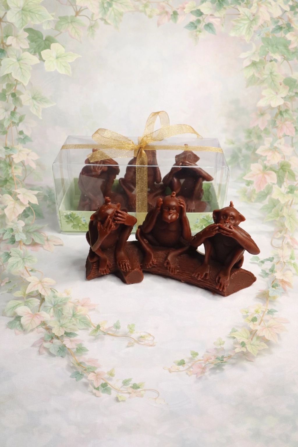 Üç Maymun Figürlü Mum 