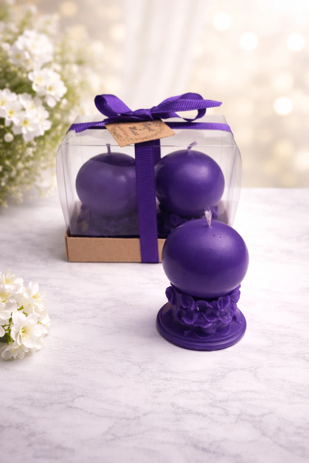 İnci Mum Top Gala İkili Set 