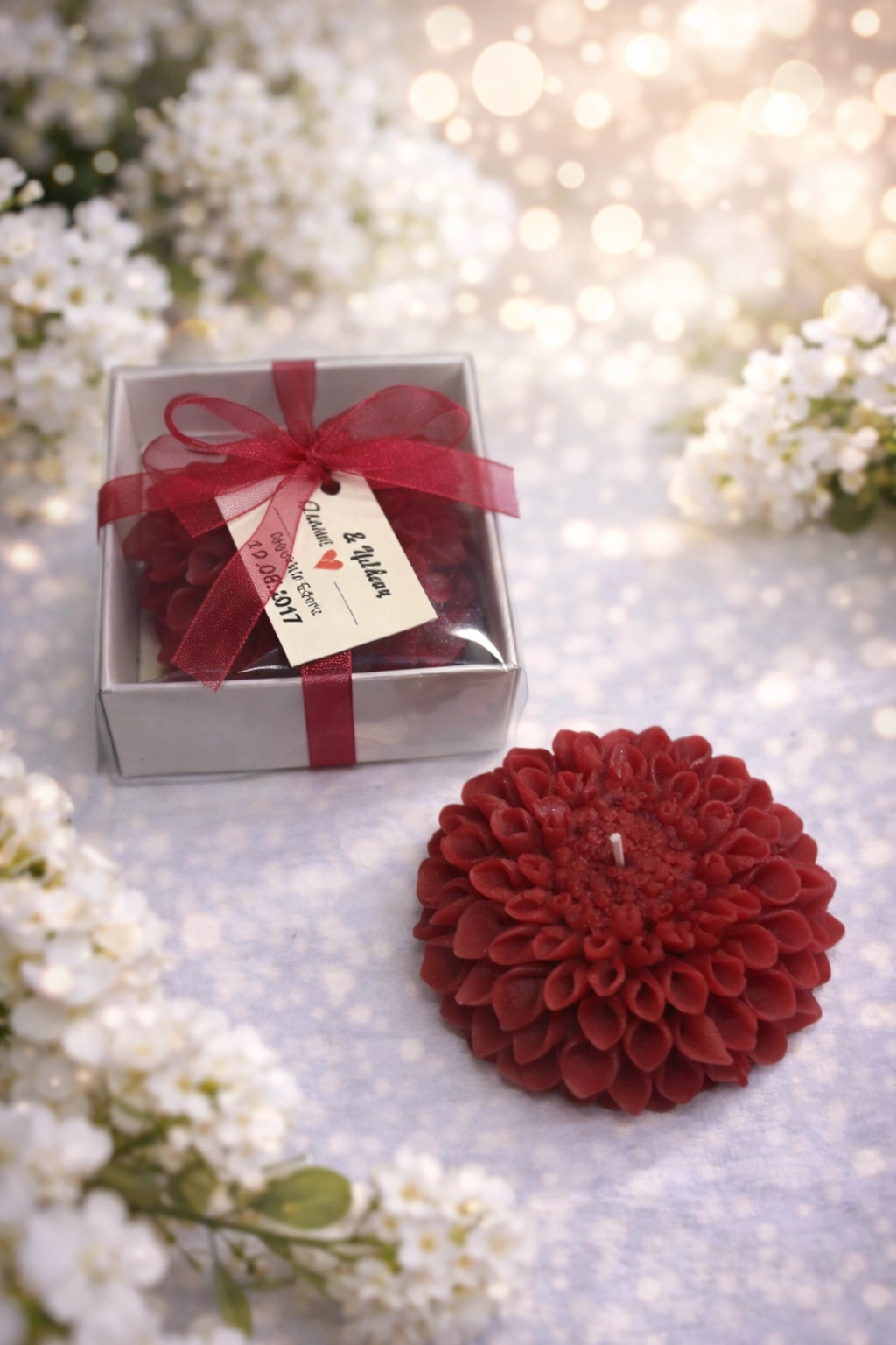 Yıldız Çiçeği Mum 