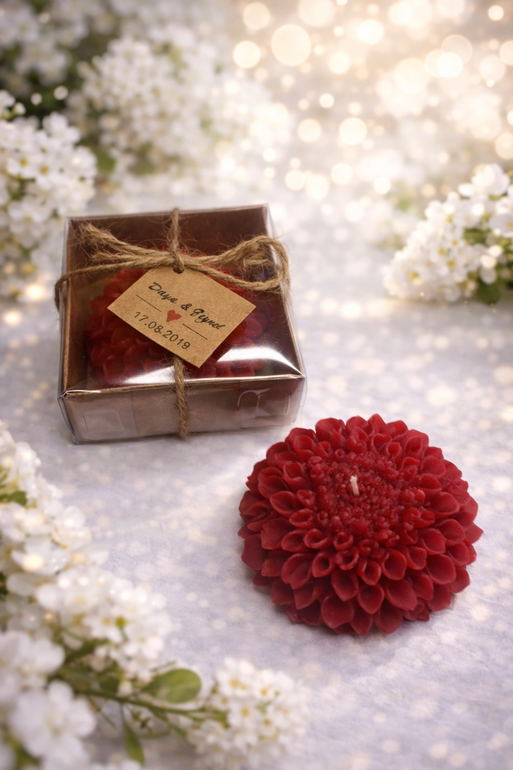 Yıldız Çiçeği Mum 