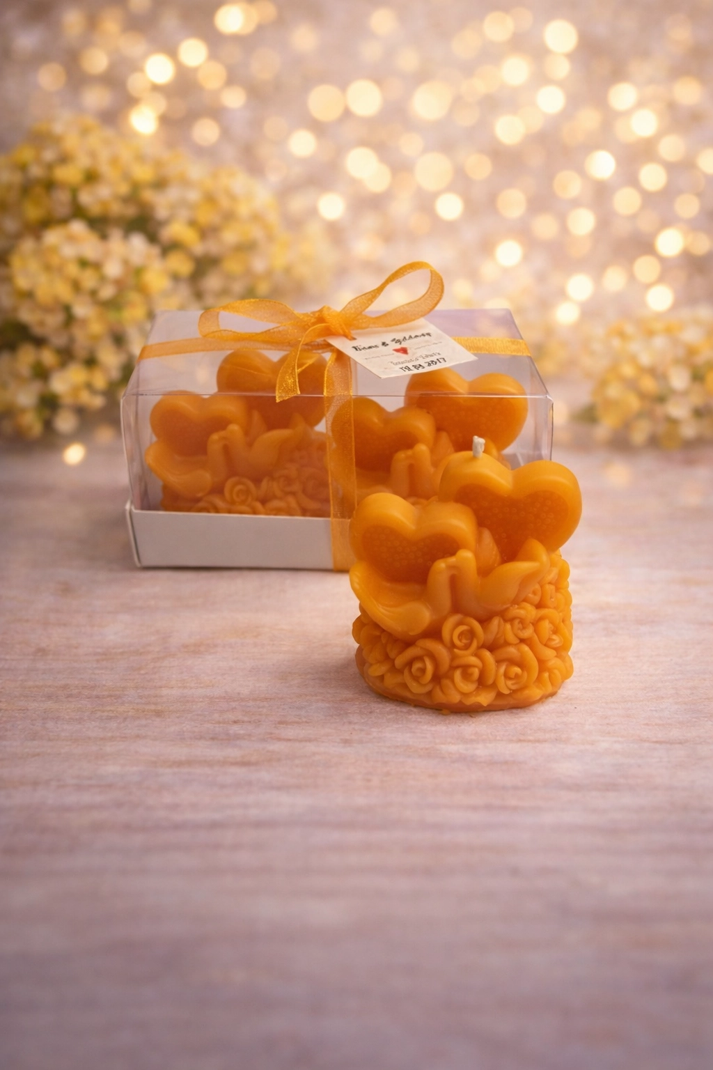 Sevgi Mum Güvercinleri İkili Set 