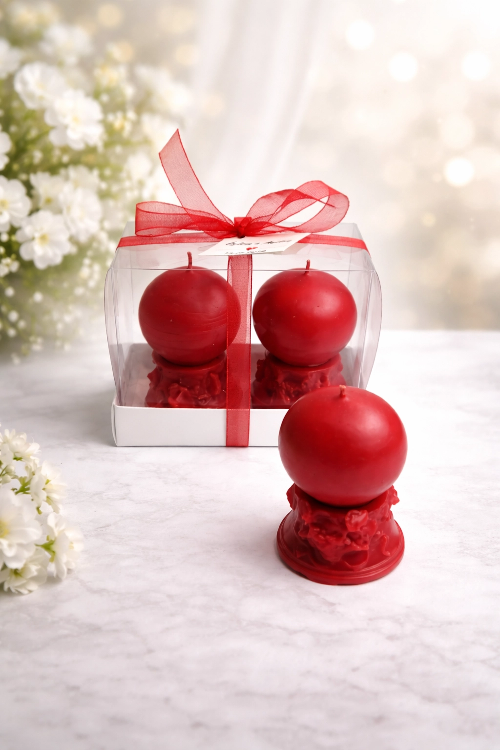 İnci Mum Top Gala İkili Set 
