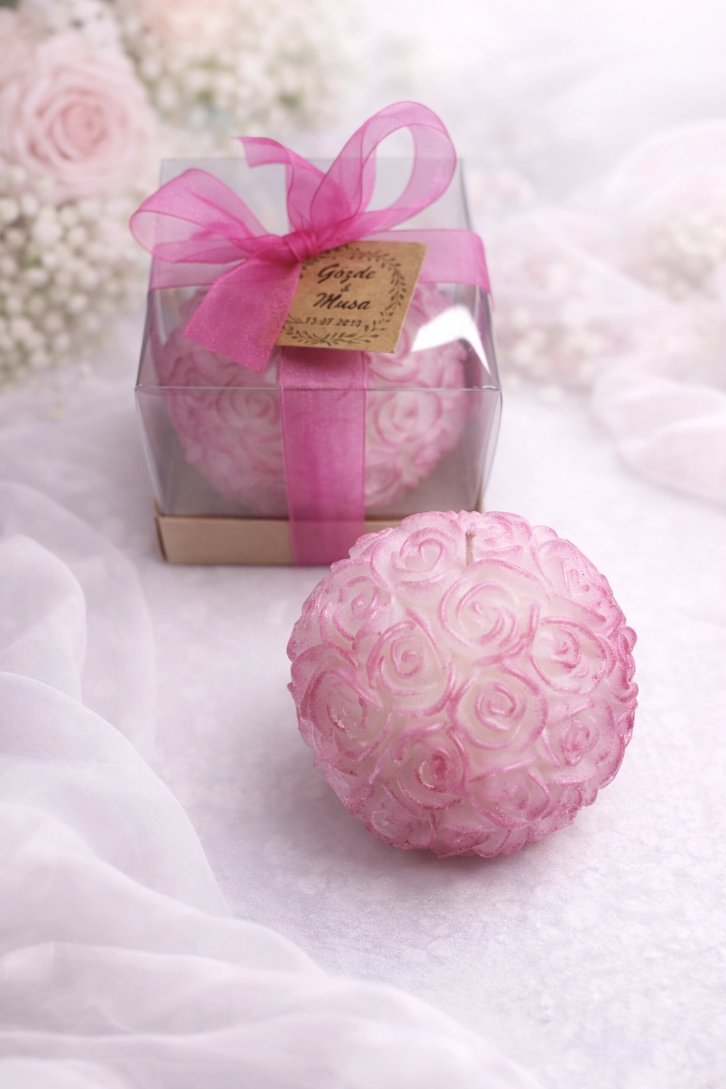 BÜYÜK TOP GÜL YALDIZ BOYALI