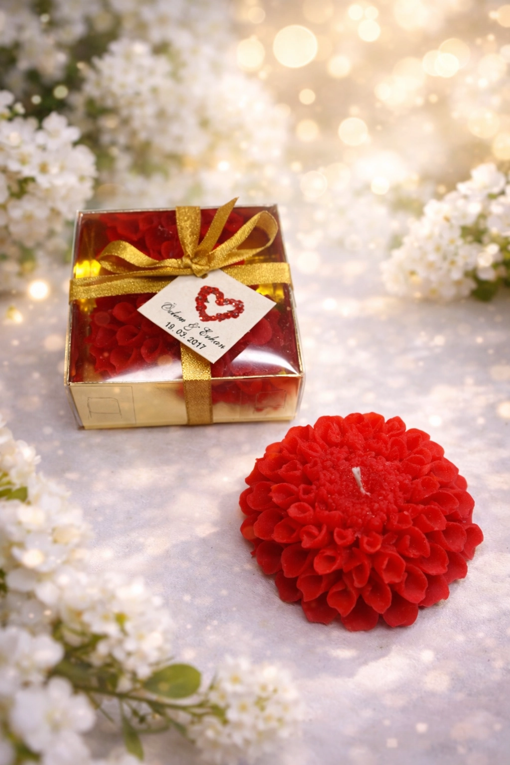 Yıldız Çiçeği Mum 