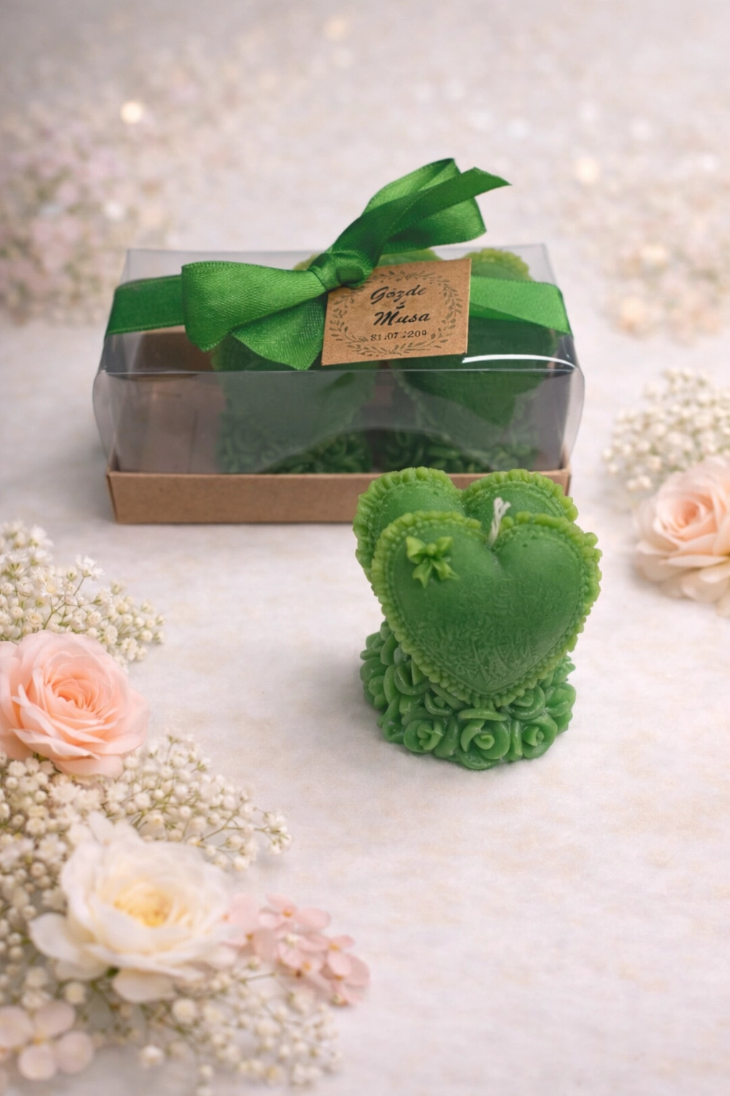 Kalpli Mum İkili Set 