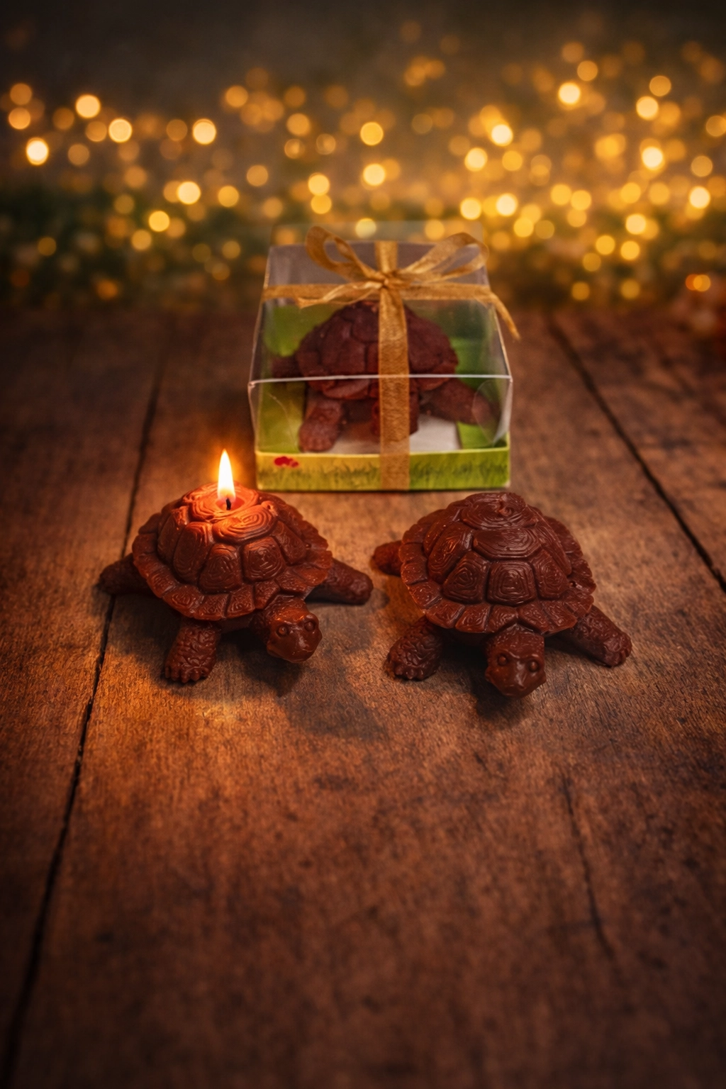 Kaplumbağa Figürlü Dekoratif Mum