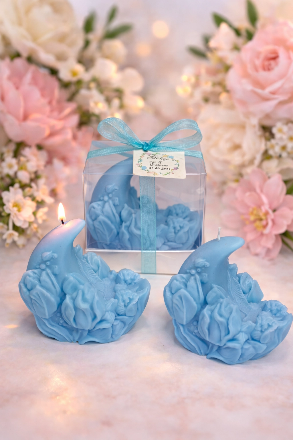 Lale Ay Işığı Mum