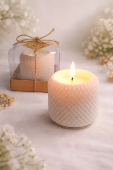 GEOMETRİK SİLİNDİR MUM