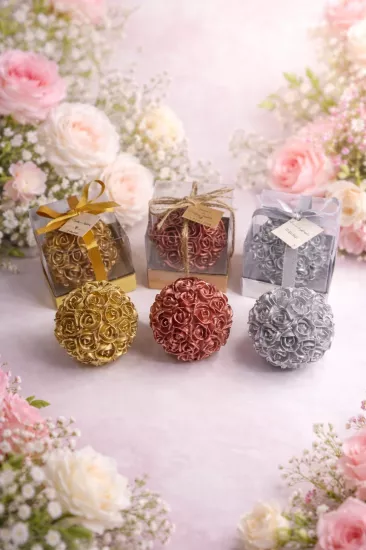 BÜYÜK TOP GÜL ÜÇLÜ SET