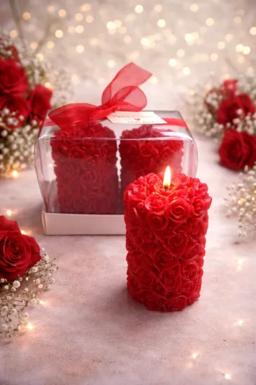 RULO GÜL İKİLİ SET