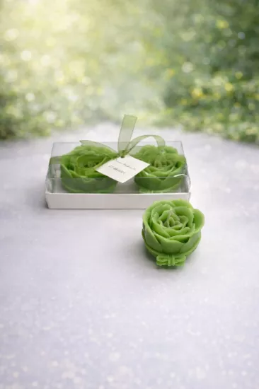 FİYONKLU GÜL İKİLİ SET