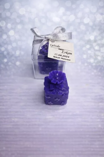 Mika Kutu Şeker Mum | Düğün ve Kına Hediyeliği