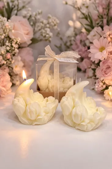 Lale Ay Işığı Mum – Kokulu Dekoratif Mum