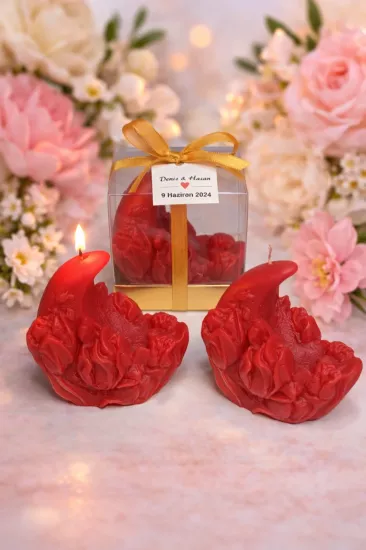 Lale Ay Işığı Mum – Kokulu Dekoratif Mum